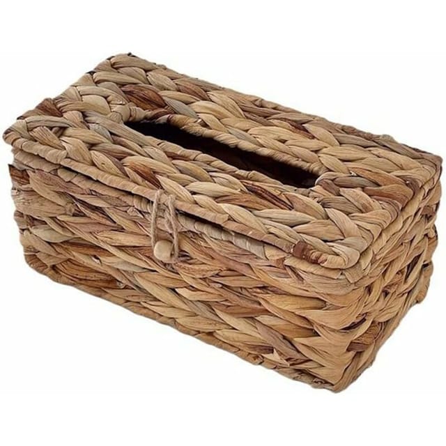 Gotrays - Rattan gewebte Taschentuchbox Abdeckung Hygienepapierbox Haushalt Wohnzimmer Pumppapierbox Lagerung