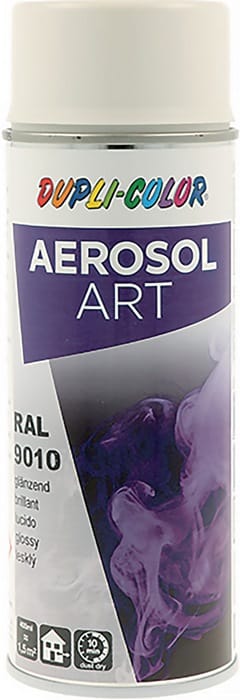 Motip - dupli-color 733130 Buntlackspray aerosol Art reinweiss glänzend ral 9010 400 ml