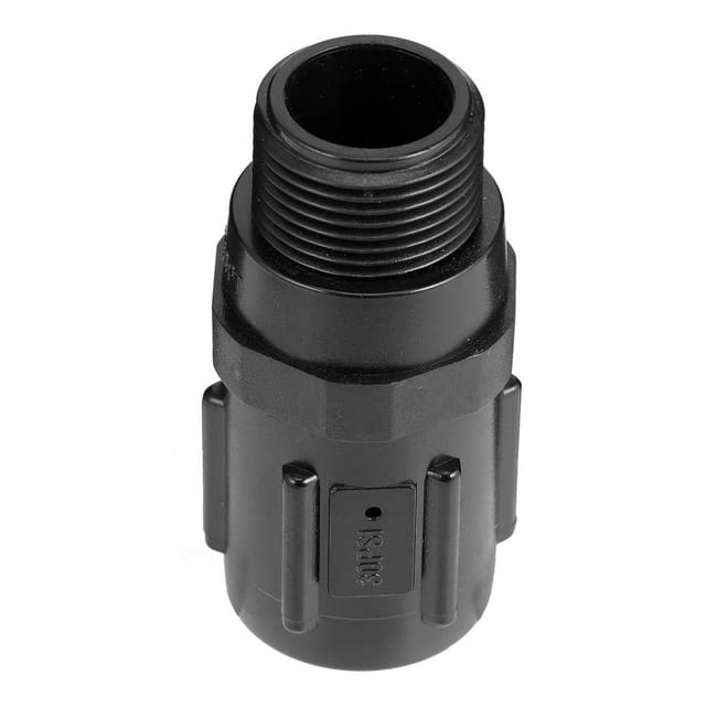Aougo - Gartendruckregler 30 psi 3/4 Schlauchgewinde Tropfbewässerung Druckminderventil für Bewässerung Farm Park Garden (schwarz)