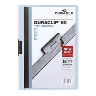 Durable Klemmmappe duraclip 60 220906 din A4 Hartfolie blau
