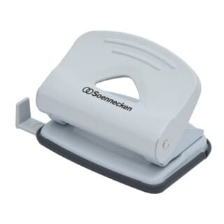 Locher 8cm 15 Bl. (80 g/m²) mit Anschlagschiene lichtgrau