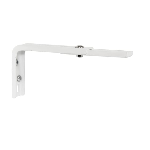 2er Set weiße Wandträger mit Versatz - Universal