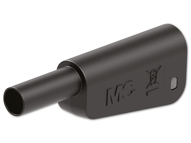 Stäubli - SLQ-4N-46 Sicherheits-Lamellenstecker Stecker Stift-Ø: 4 mm Schwarz 1 St.