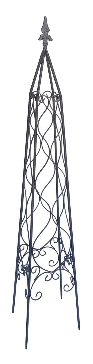 Trendline - Metallobelisk 121 cm grau Metallobelisk