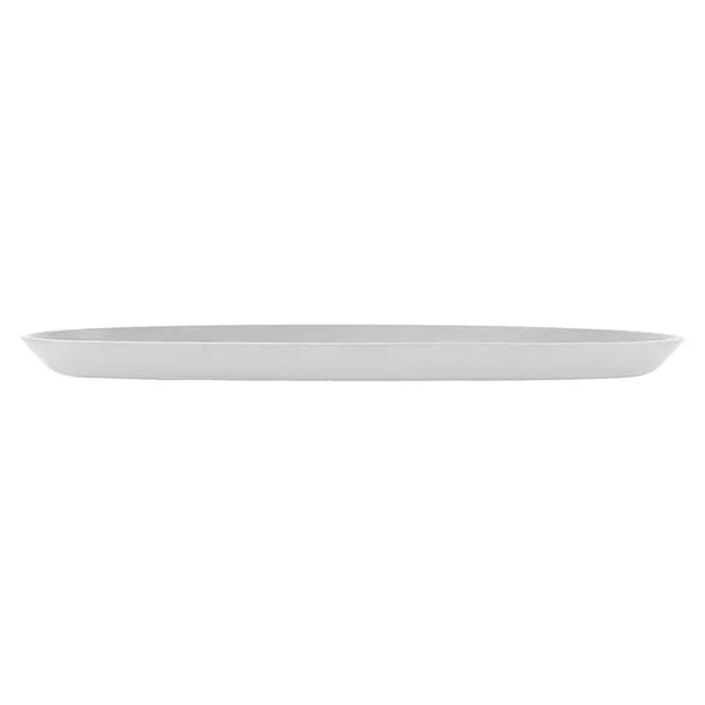 Ecopots Untersetzer Sofia Long für Blumentöpfe – L 49,4 cm x B 13,6 cm x H 3 cm – Reinweiß – Innen- und Außenbereich