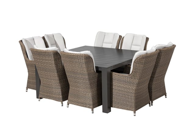 Primaster - Dining Lounge Sessel Bathala Deluxe Stuhl Garten Möbel Garnitur Alu