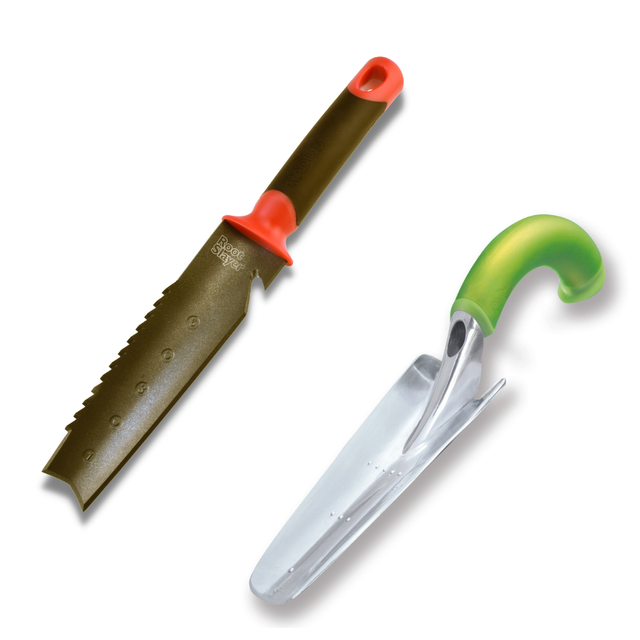 Handgeführtes Bodenmesser + Ergonomische Pflanzschaufel - Multifunktionswerkzeug für Ihren Garten - Gartenarbeit - Wurzelschneider
