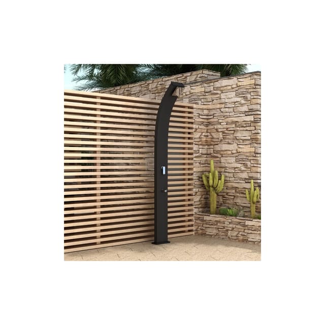 Solardusche aus Aluminium athen Solardusche Outdoordusche Pooldusche - Home Deluxe