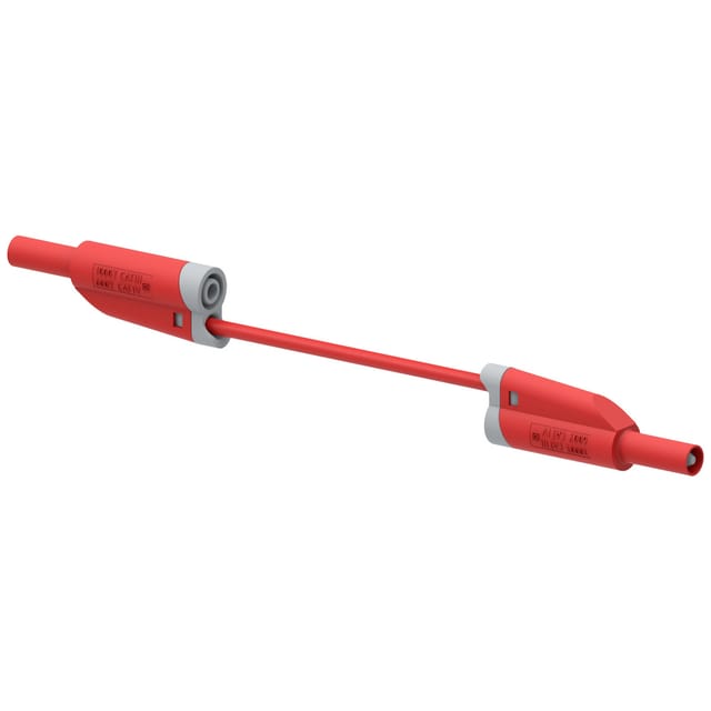 Electro PJP 2717-IEC-CD1-100R Messleitung Lamellenstecker 4 mm Lamellenstecker 4 mm 1.00 m Rot 1 St.