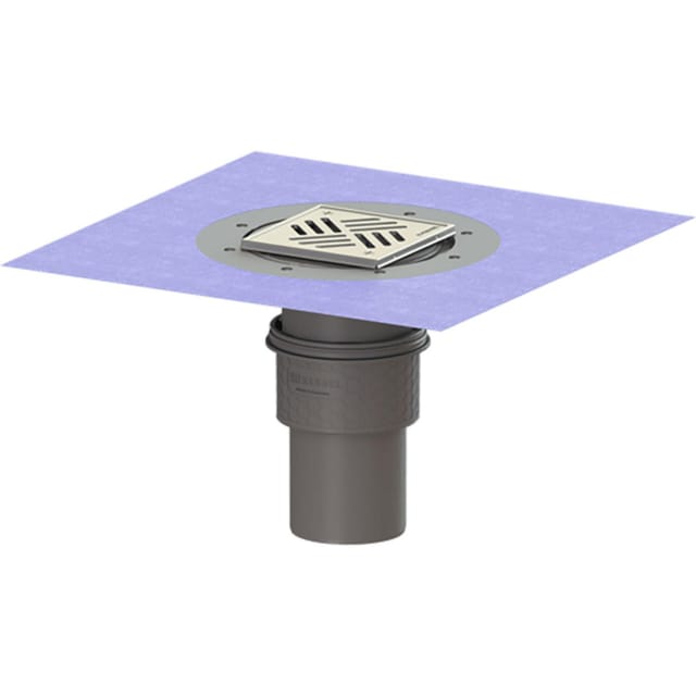 Kessel - Ablauf Practicus 45210.51 DN100 senkrecht, db 138x138