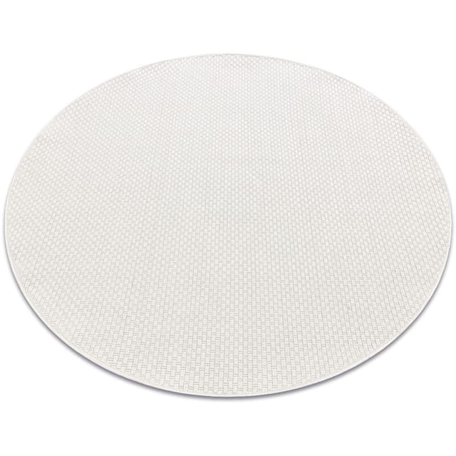 Rugsx - Teppich timo 6272 Kreis sisal draussen weiß white rund 120 cm