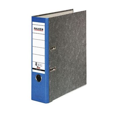Ordner 80mm DIN A4 Werkstoff: Pappe Material der Kaschierung außen: Papier Material der Kaschierung innen: Papier blau