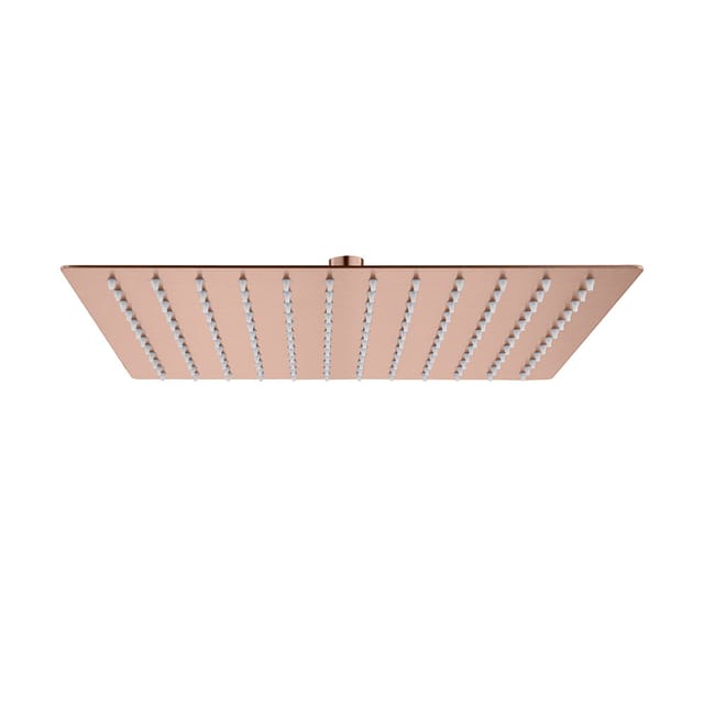 Aloni - Regendusche Kopfbrause Quadrat Kupfer gebürstet 30 x 30 cm