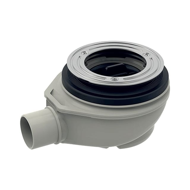 Geberit - Duschwannenablauf Sperrwasserhöhe 50mm, Abgang aus pp Außendurchmesser 50mm, Anschlussstutzen pp