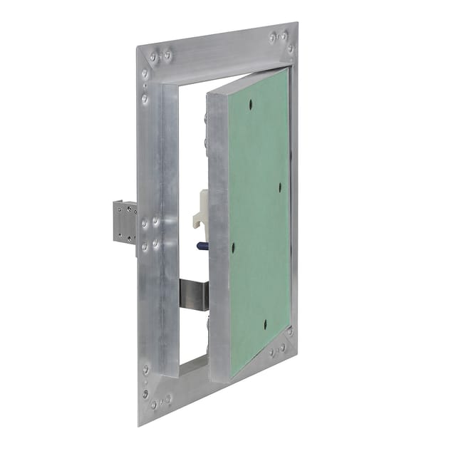 Wiltec - Revisionsklappe 20 x 30 cm Revisionstür mit Aluminiumrahmen, Revisionsöffnung mit 12,5 mm Gipskartoneinlage, Revi Klappe für Trockenbau