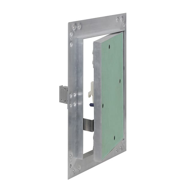 Wiltec - Revisionsklappe 25 x 40 cm Revisionstür mit Aluminiumrahmen, Revisionsöffnung mit 12,5 mm Gipskartoneinlage, Revi Klappe für Trockenbau