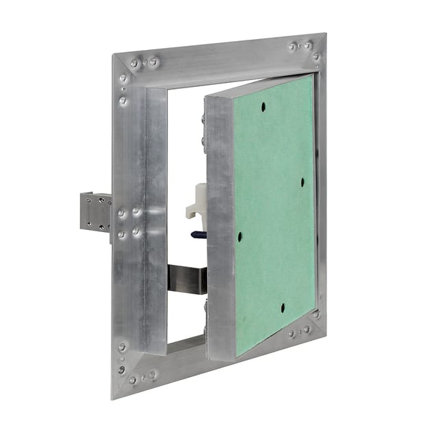 Wiltec - Revisionsklappe 30 x 30 cm Revisionstür mit Aluminiumrahmen, Revisionsöffnung mit 12,5 mm Gipskartoneinlage, Revi Klappe für Trockenbau