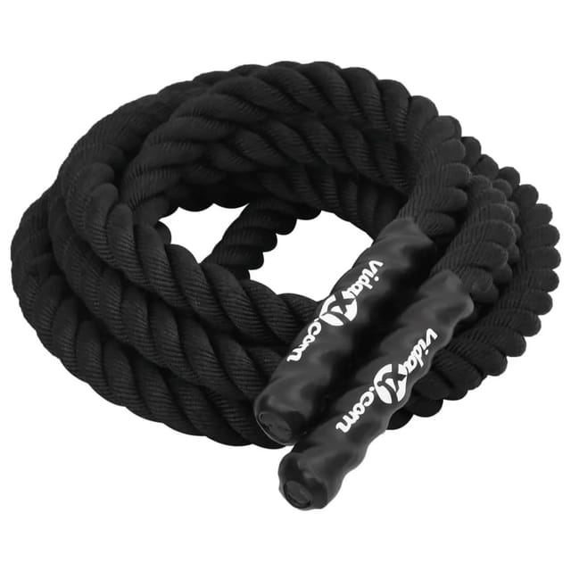 Trainingsseil Schwarz 6 m 4,5 kg Polyester Vidaxl