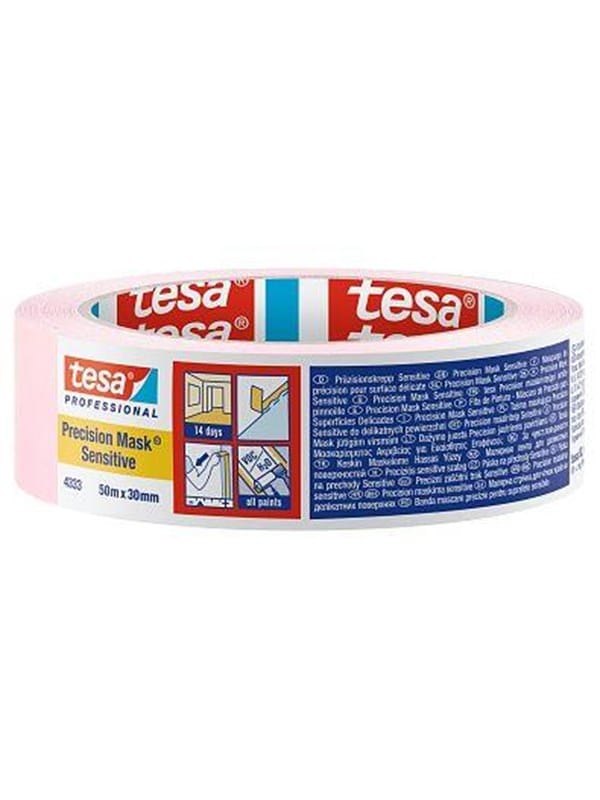 Tesa - precision sensitive 04333-00019-02 Kreppband Präzisionskrepp® Hellrosa (l x b) 50 m x 30 mm 1 s