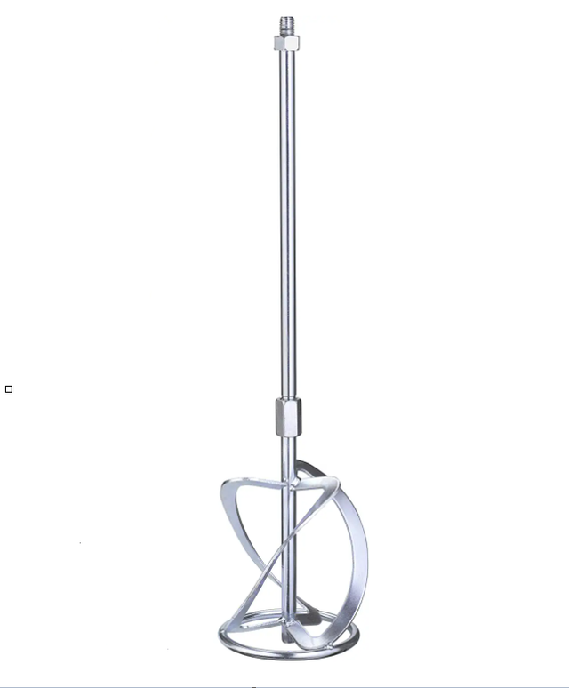 Set mit 1 Rührwerk für Farb- und Mörtelmischer (1 Zubehör, Gesamtlänge 58 cm, Mischdurchmesser 120 mm, M14-Gewinde)