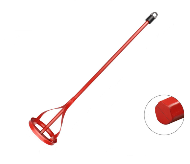 Memkey - Farbmischer mit Sechskantgriff – 42 cm Farbmischer für elektrische Bohrmaschinen – Beton-Zement-Gips-Mörtelmischer (Sechskantgriff, M8)