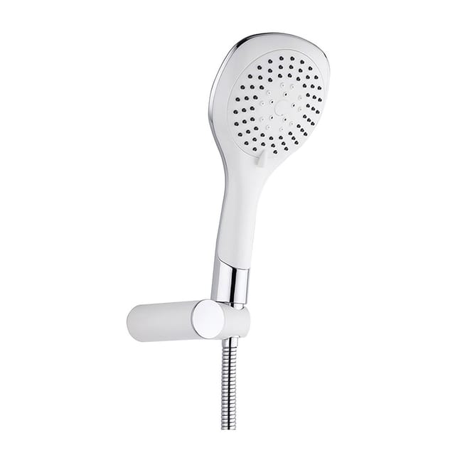 Aloni - Bianco Handbrause Set mit Brauseschlauch und Wandhalterung weiß chrom