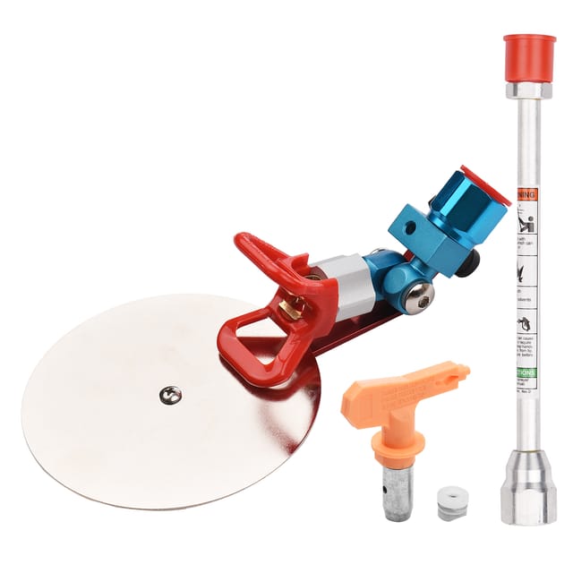 Decdeal - 7/8-zoll Universal Spray Guide Accessoire-werkzeug Für Wagner Airless Lack Sprayer Mit Anti-splash-schalldämpfer 517 Spitzenverlängerungstabdichtung