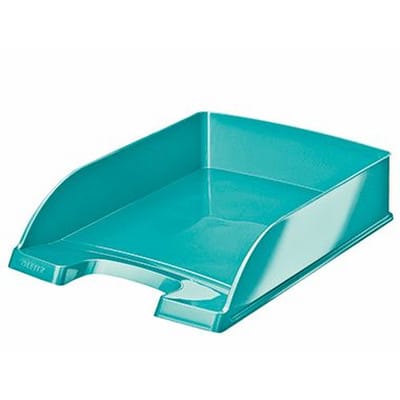 Briefablage wow din A4 Polystyrol Farbe: eisblau