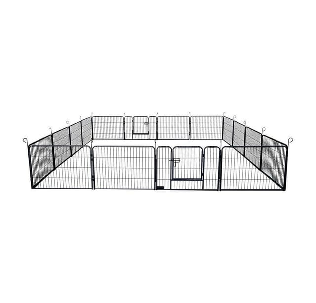Home Deluxe - Welpenauslauf barki 80 x 60 cm / 16-teilig Größe 80 x 60 cm, Ausstattung 16 tlg. Welpenlaufstall Freigehege Tiere Welpen