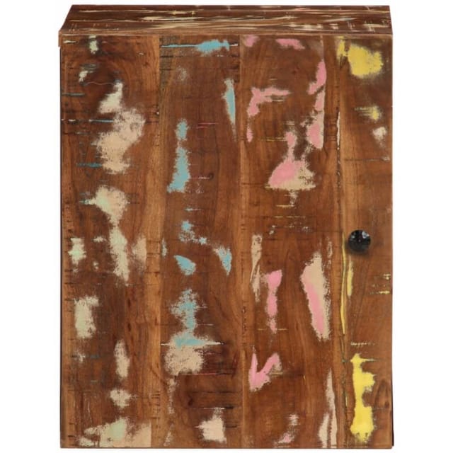Bad-Wandschrank 38x33x48 cm Altholz Massiv Vidaxl