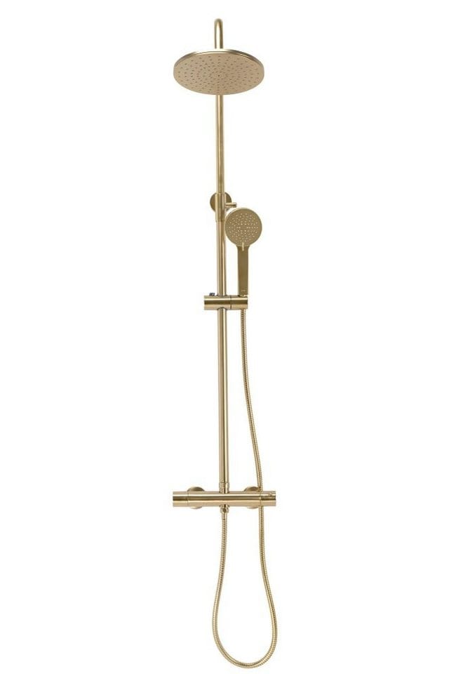 REA - duschgarnitur mit thermostat parot brushed gold