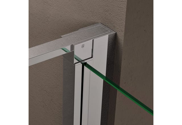 Doporro® Nischentür 75cm Nischendrehtür Duschabtrennung Teramo36K Höhe in 195cm ESG-Sicherheitsglas Duschtür aus Klarglas mit Hebe- und