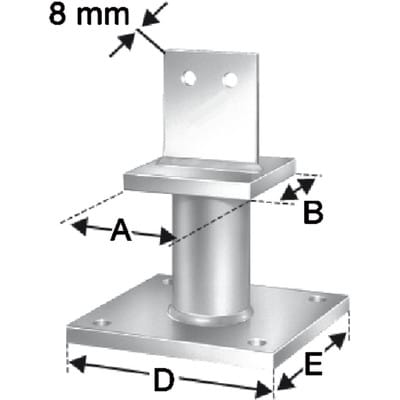 Simpson Strong Tie - sst Stützenfuß PISBMAxIG-B