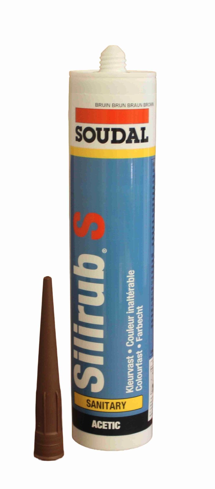 Sanitärsilikon Silirub 300ml braun 101670 - Soudal