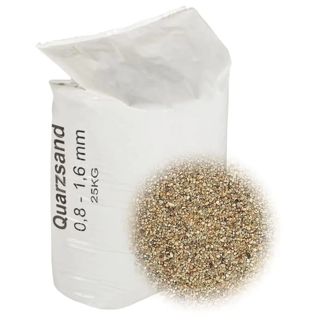 Filtersand 25 kg 0,8-1,6 mm Vidaxl