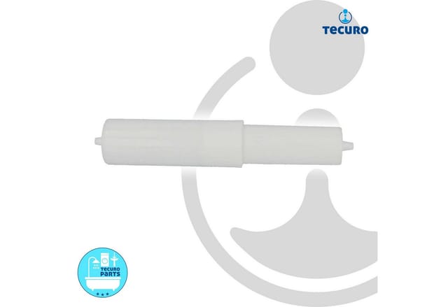 Ersatzrolle für WC-Papierhalter mit 115 mm Rollenbreite KS-weiß - mit Federelement - Tecuro