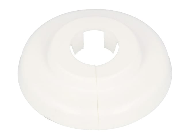 Scharnierrosette - weiß Loch: 15 mm x Aussen: 49 mm - Stedo