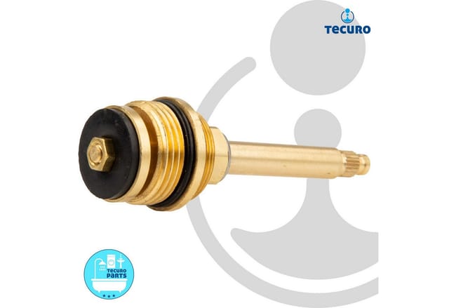 tecuro Ventil Oberteil 3/4 Zoll, für Unterputz-Ventile - Messing blank