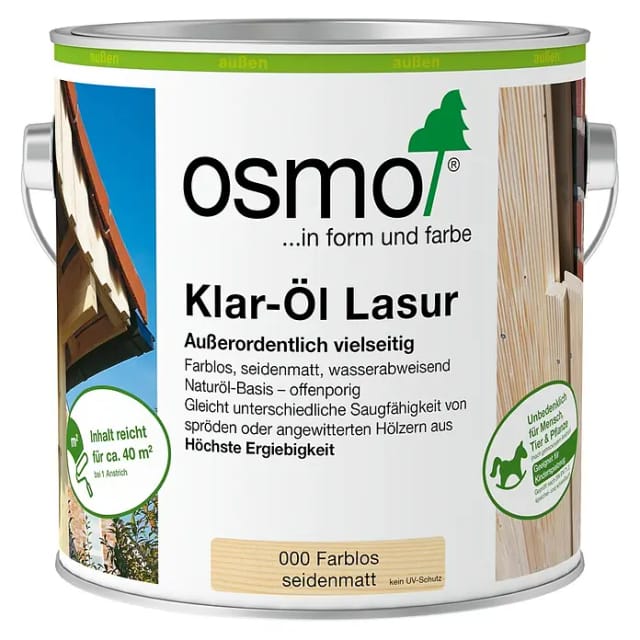 Klar-Öl-Lasur Farblos 2,50 l - 11600002 - Osmo