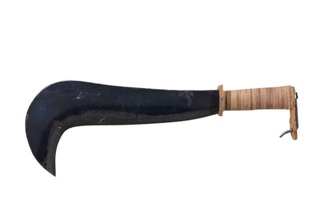 Rinaldi - roncola galizzi ART.4 stahl geschmiedet,griff LEDER,CM.45