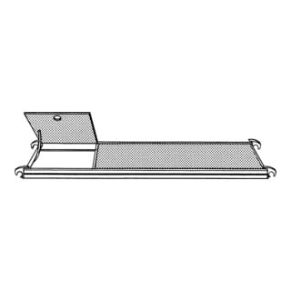 Bühne mit Durchstiegsklappe, Länge 2,45 m, Breite 0,65 m - Hymer