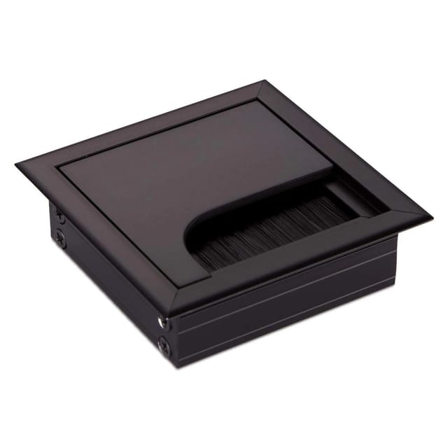Cavo - Kabeldurchlass Kabeldose eckig 80 x 80 mm schwarz eloxiert