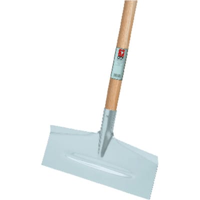 Spaten Eisscharre, Stahlblech, mit Hartholzstiel, 160 x 400 mm - Ideal
