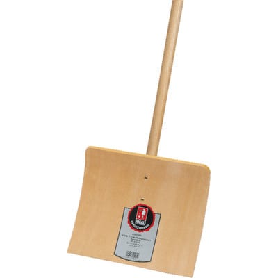 Spaten Kinder-Schneeschieber, aus Holz, mit Stiel, Blattbreite 250 mm - Ideal