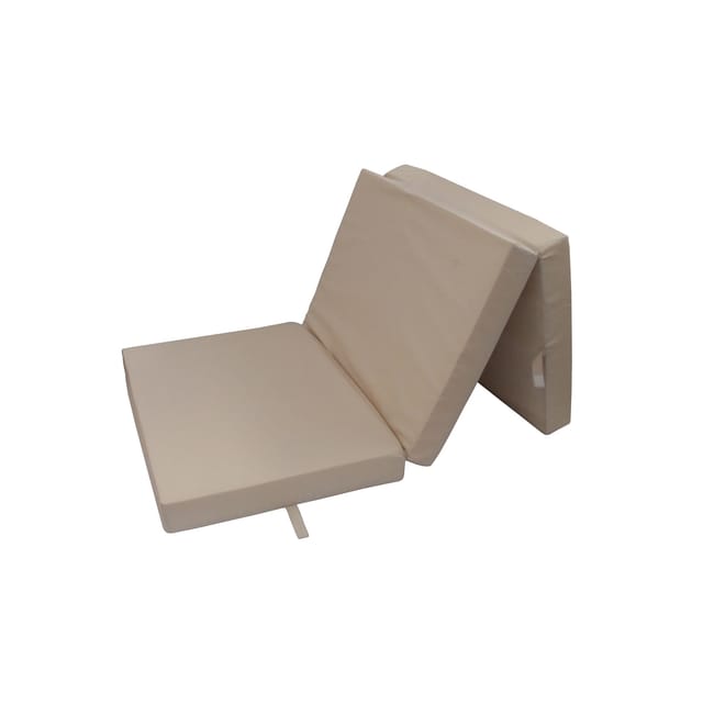 Klappmatratze Senior beige, 195x85 cm, Campingmatratze, Faltmatratze - Herlag