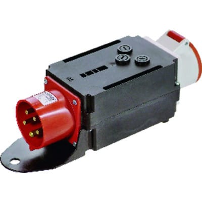 Adapter mixo 32 auf 16A mit Sicherungen cee 400V