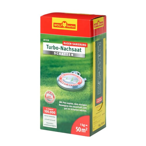 3826636 lr-s 50 TURBO-Nachsaat schatten für 50 m² 1 St. - Wolf-garten