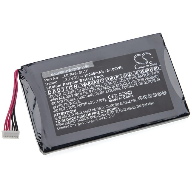 Vhbw - Akku kompatibel mit Autel MS906TS Messgerät (10000mAh, 3,7V, Li-Polymer)
