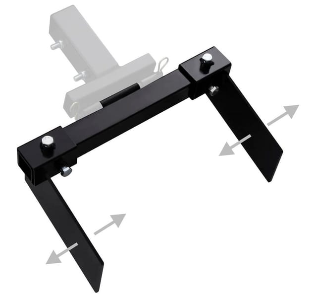 Schneepflugadapter für Rasentraktor Schwarz Vidaxl