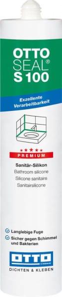 Ottoseal S100 Premium-Sanitär-Silikon 300ml C1105 basalt